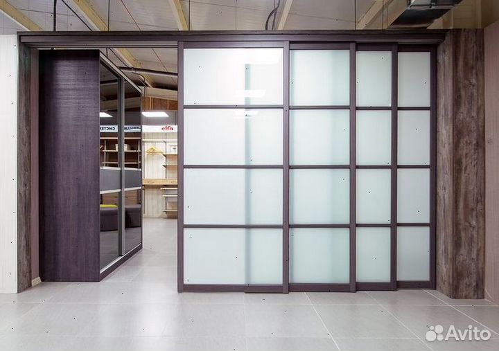 Межкомнатные перегородки с раздвижными дверями