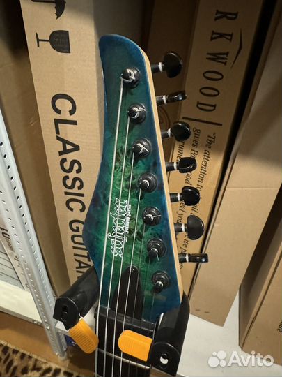 Schecter C-7 PRO AQB - 7 струнная электрогитара