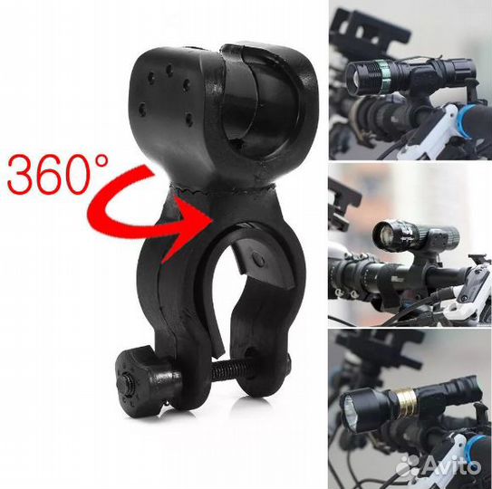 Крепление для велосипедного фонаря, 8 х 3 х 4.5 см