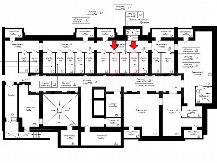 Машиноместо, 12 м²