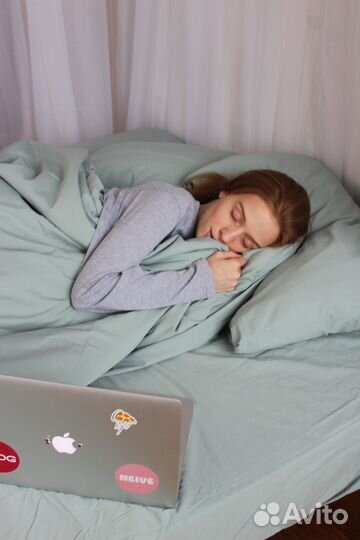 Постельное белье евро вареный хлопок бриз