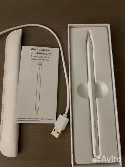 Стилус для планшета Apple iPad - Pencil P6 White