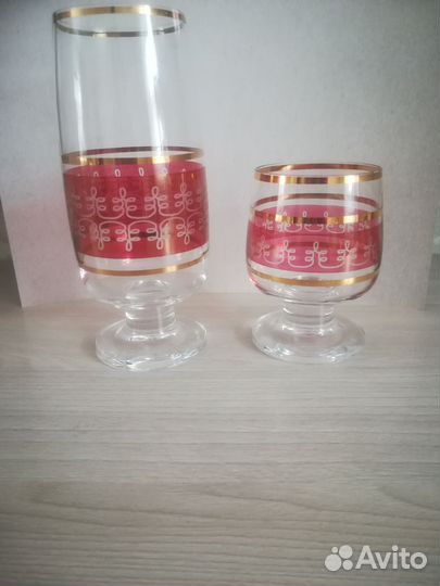 Хрустальные фужеры Богемия