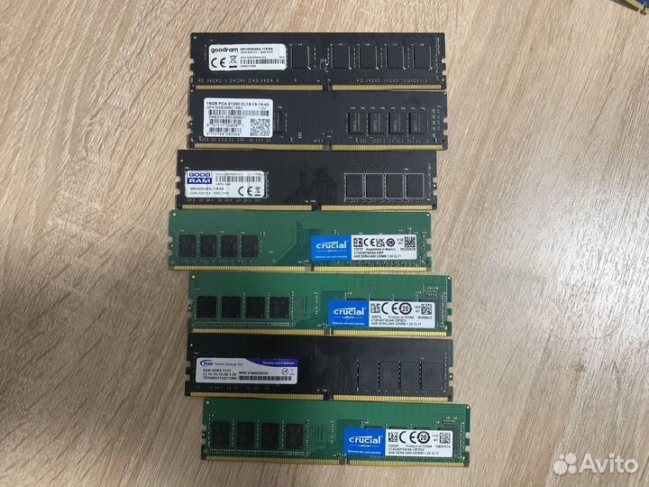 Оперативная память ddr4 разный объем
