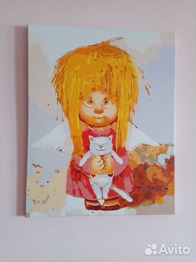 Картины ангелочек, домовёнок, ангел