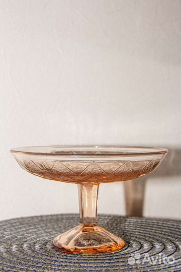 Графин ваза креманка цветное стекло