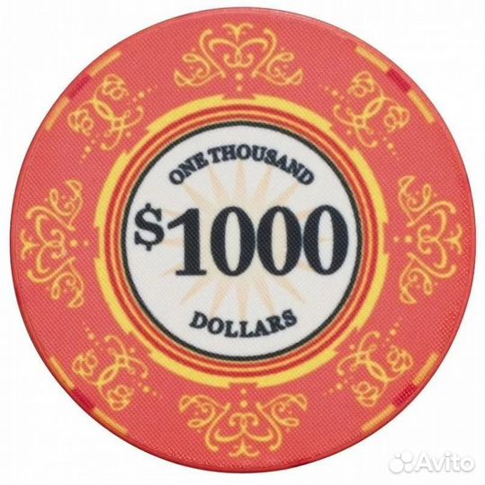 Набор для покера Luxury Ceramic на 1000 фишек 61830