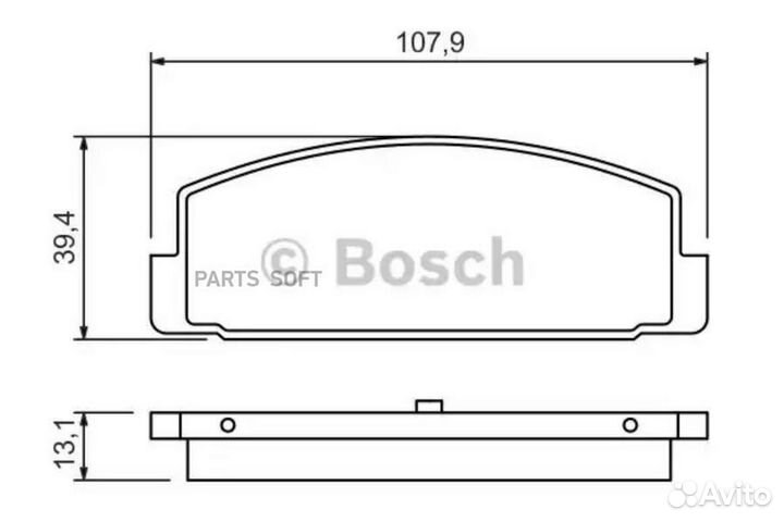 Bosch 0986424295 Колодки тормозные mazda 626 -02 з