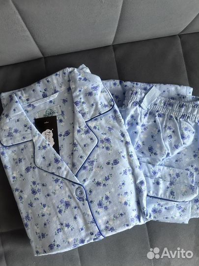 Пижама женская фланелевая р.46