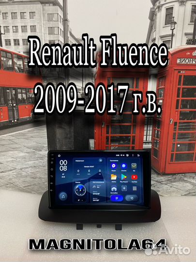 Авто магнитола android Renault Fluence 09-15