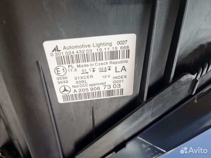 Фара левая Mercedes C-klasse W205 2014