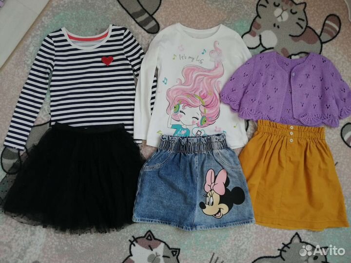 Детские вещи пакетом для девочки 110 116