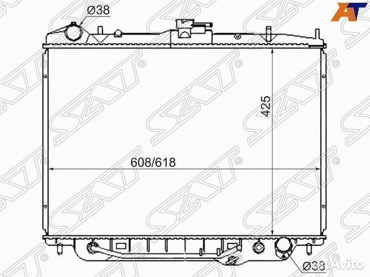 Радиатор Isuzu Bighorn 91-02