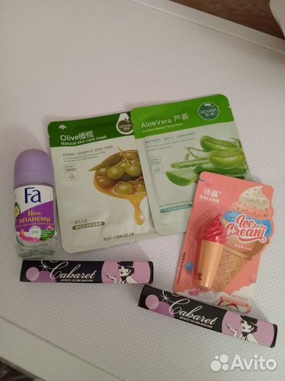 Косметика: тушь, маски, дезодорант, бальзам