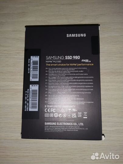 Samsung SSD 980 1 Tb