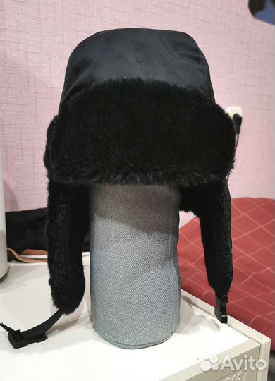 Шапка- ушанка чёрная
