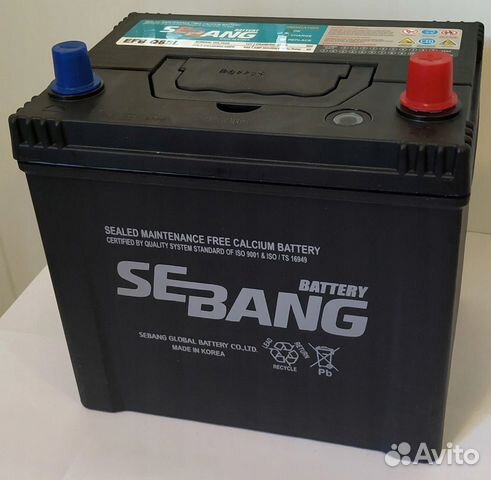 Аккумулятор Sebang 60ah на Hyundai solaris