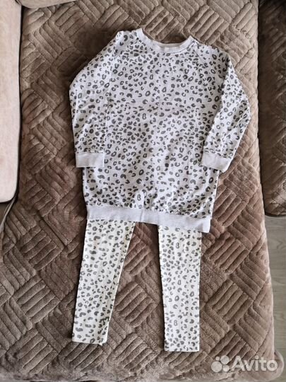 Комплект для девочки Лосины +туника теплая