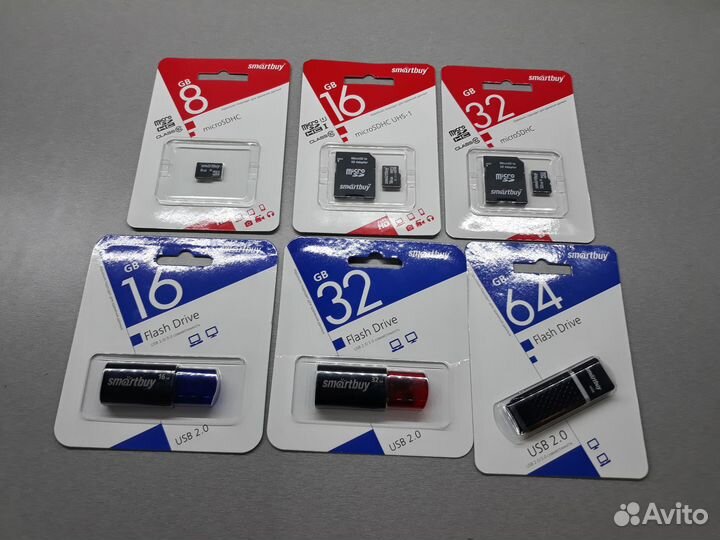 Флешки и карты памяти 8/16/32/64GB в ассортименте
