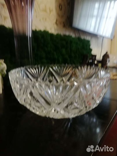 Ваза хрустальная большая СССР