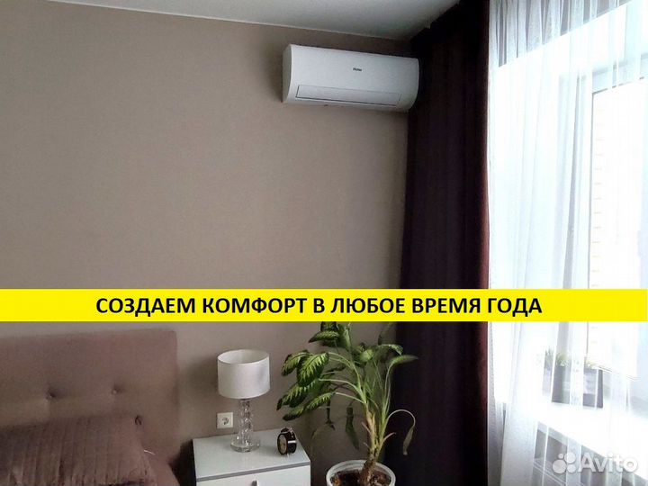 Установка кондиционеров, закладка коммуникаций