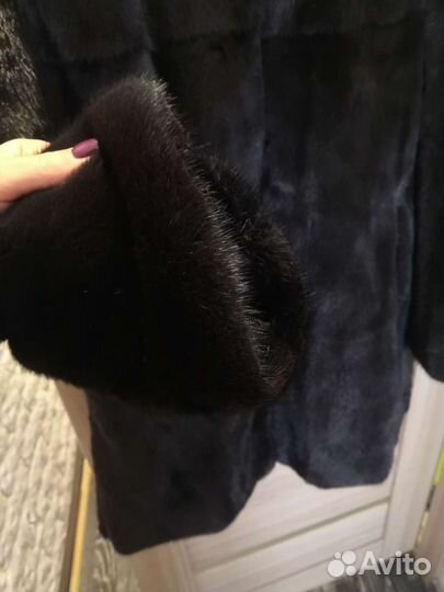 Шуба норковая с капюшоном 42 44