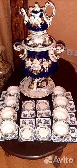 Электрический из тугоплавкого фарфора самовар