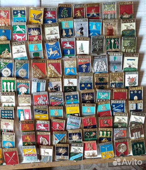 Значки города, гербы городов СССР