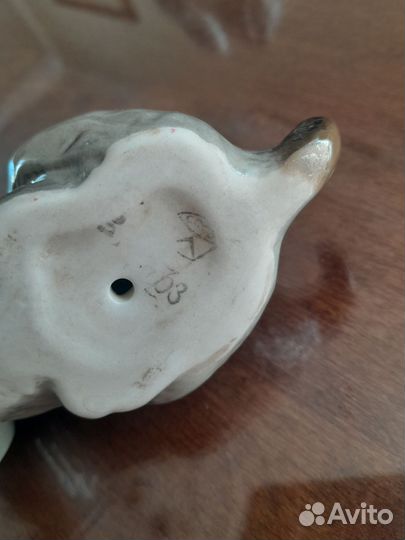 Фарфоровая статуэтка СССР собака