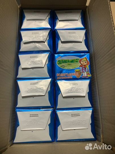 Масло сливочное Вологодское деревенское 180г