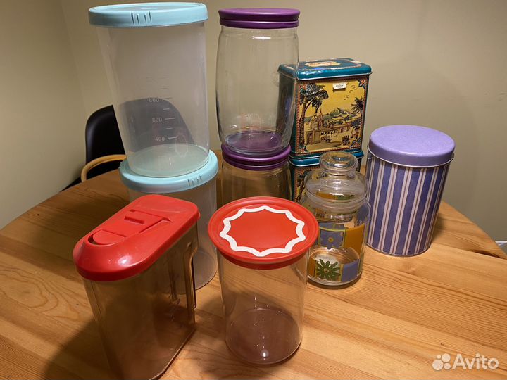 Набор разных банок/ емкастей для хранения