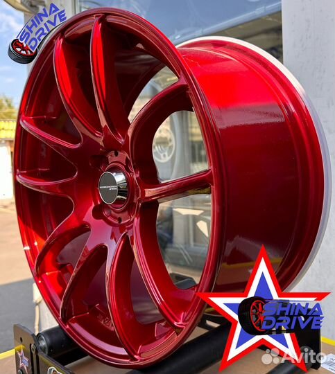 Диски Work CR-Kiwami R17 4x100 Red Gloss