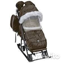 Санки коляска на колесах