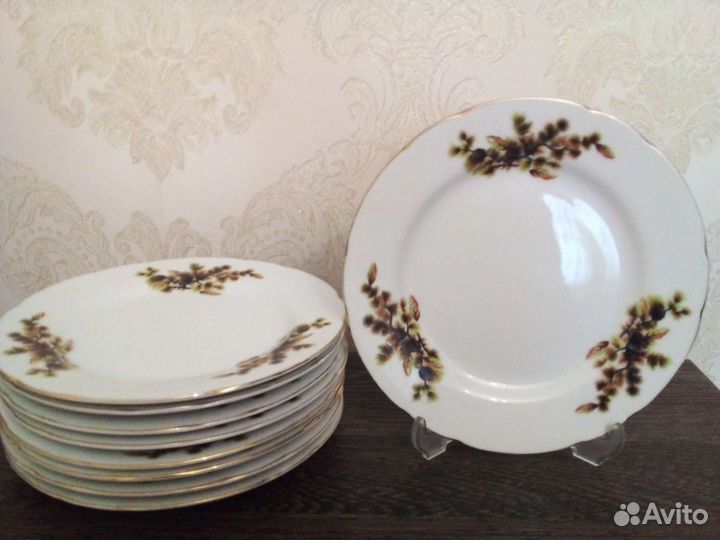 Сервиз лфз Фрукты, тарелки Япония шишки