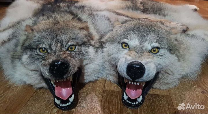 Ковер шкура волк