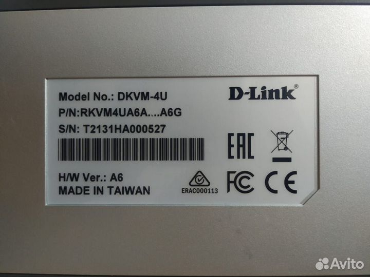Kvm-переключатель D-link dkvm-4U