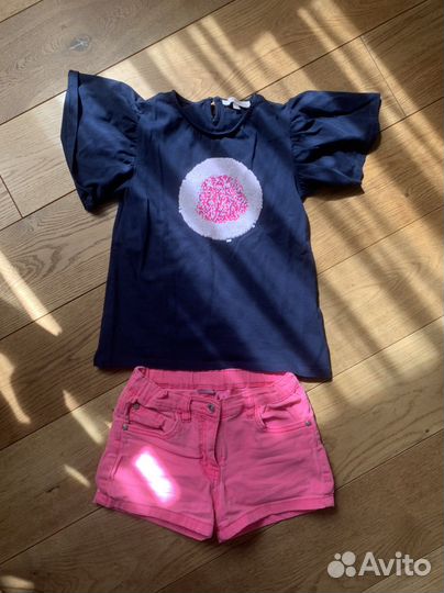 Шорты и футболочка на 134 рост