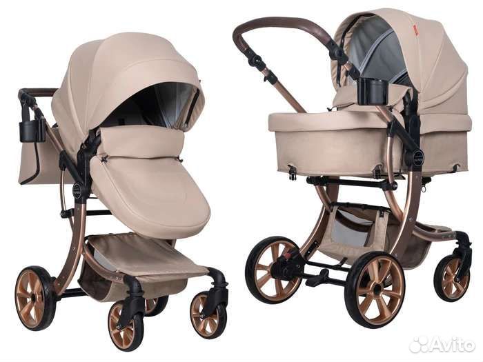 Коляска 2 в 1 новая экокожа