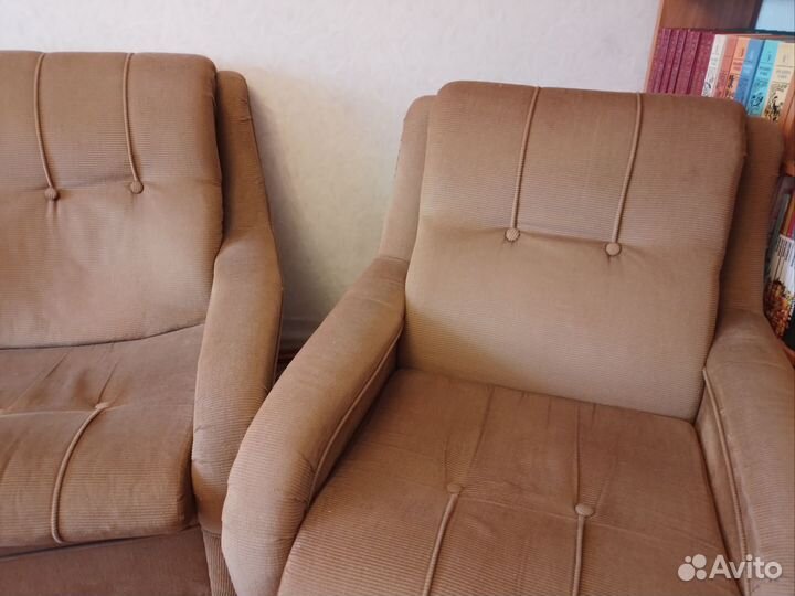 Диван и 2 кресла бу