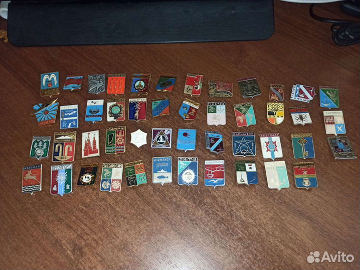 45 значков(города СССР)