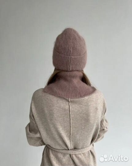 Комплект шапка и шарф, варежки