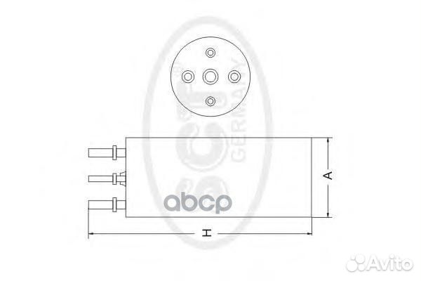 Топливный фильтр VW T5/touareg D st6081 SCT