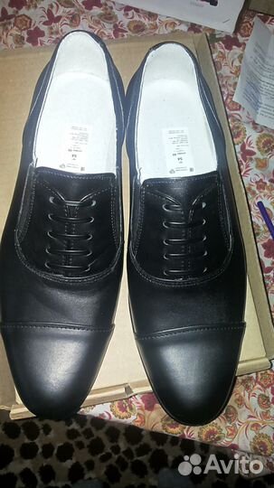 Кожаные мужские полуботинки (туфли)