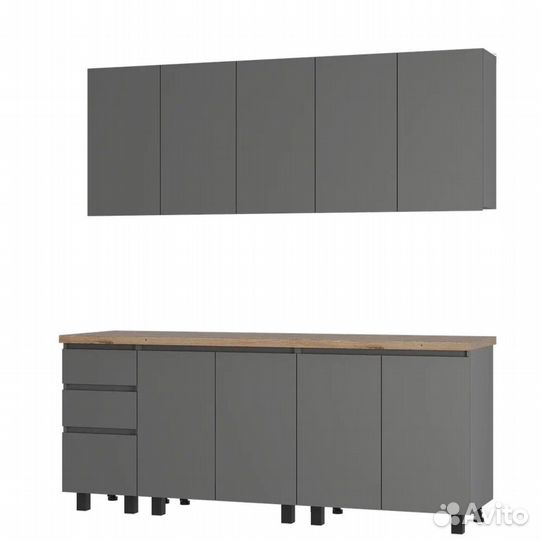 Кухня Честер 2,0 м графит