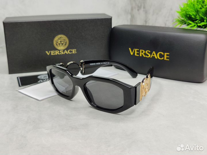 Солнцезащитные очки Versace Medusa Black SET