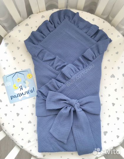 Муслиновый комплект на выписку на заказ