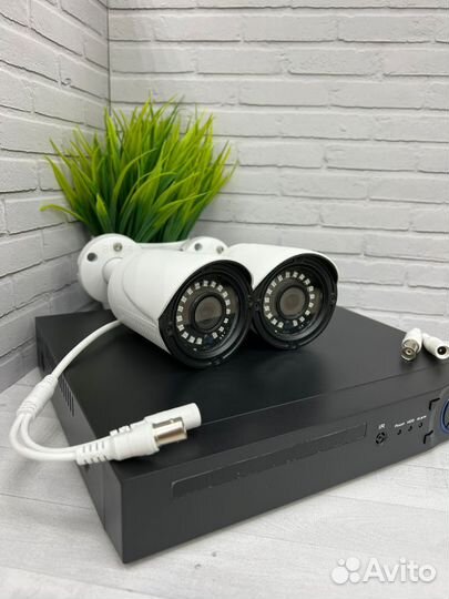 Комплект видеонаблюдения 2 камеры