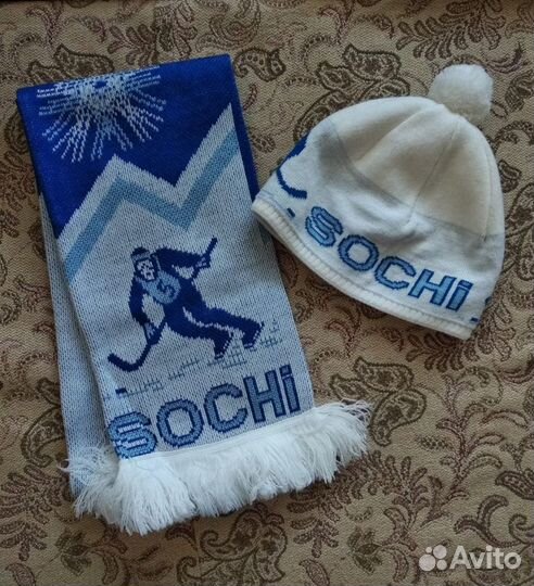 Шапка и шарф Sochi 2014