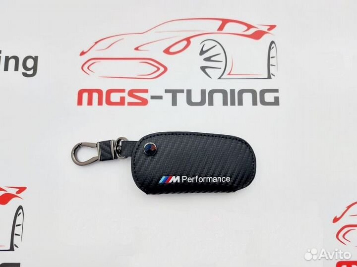 Чехол для ключа BMW черный M-Perfomance стиль 1