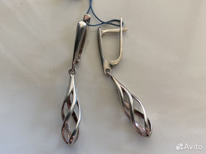 Серьги серебро 925
